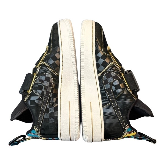 Nike Air Force 1 Utility Bhm QS "Black/Metallic Gold" Men's Shoe - Picture 2 of 13